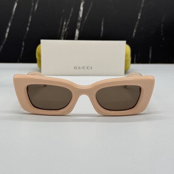 NEW GG1827S 005 GUCCI SUNGLASSES PINK WOMEN EYEWEAR GUCCI - Picture 3 of 14